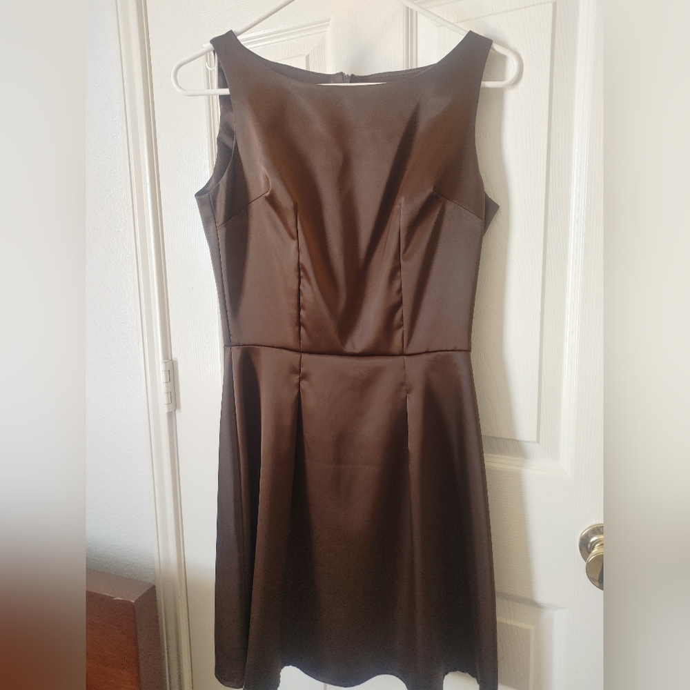 Shasa Chocolate Small Brown Mini Dress